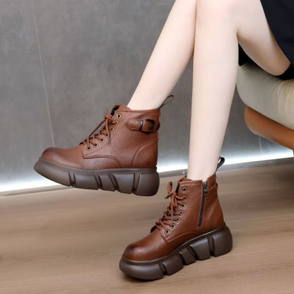 Handmade Elegant Vintage Leather Warm Boots