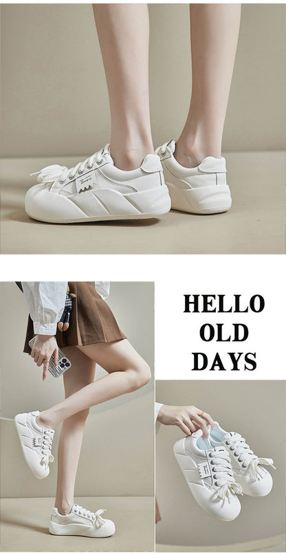 Cross Lace-up Tennis Sneakers