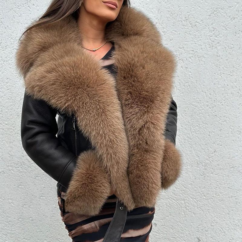 Comfy Leather Furry Jacket