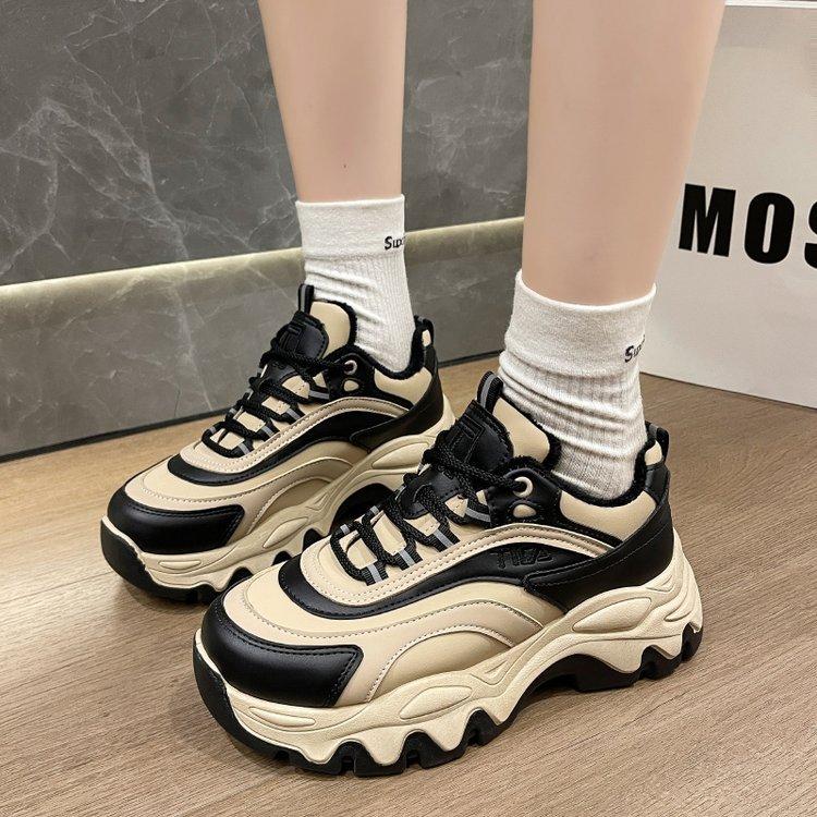 Casual Lace Up Chunky Shoes