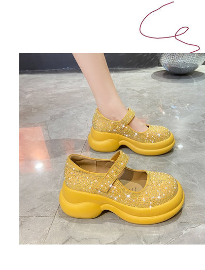 Rhinestone Muffin Shoes