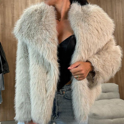 Furry Casual Fur Coat