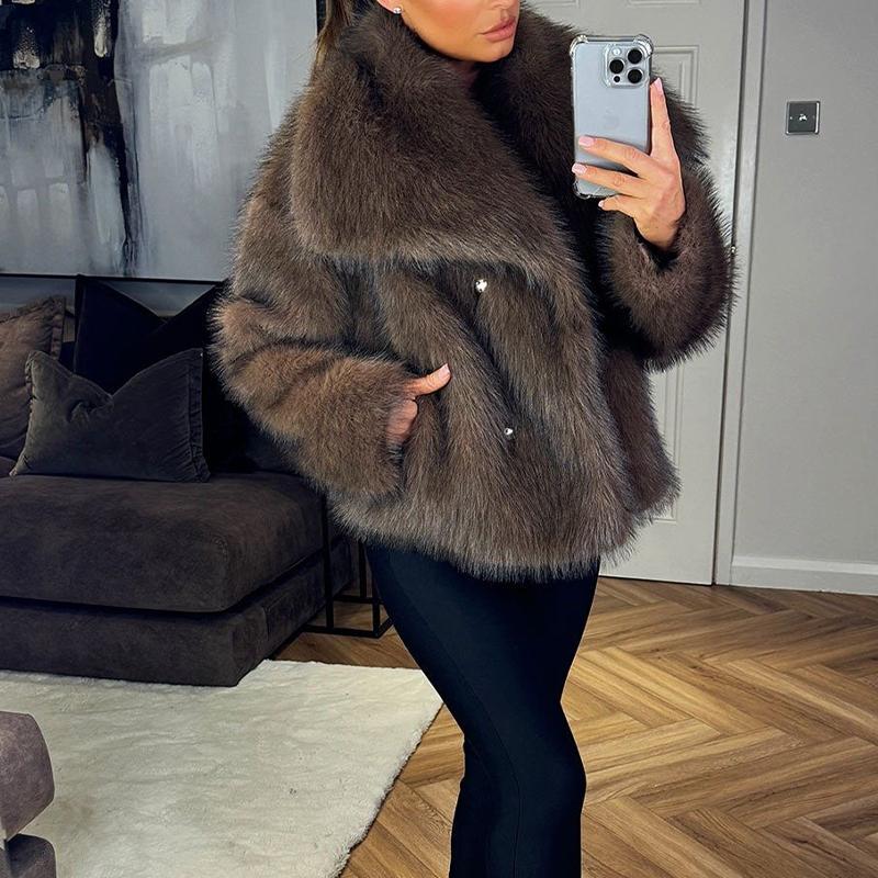 Furry Casual Fur Coat