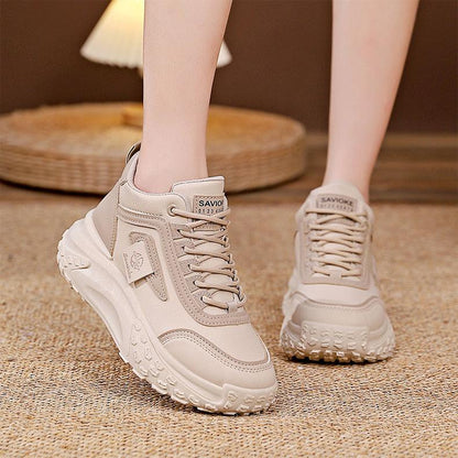 Heightening Chunky Lace Up Sneakers