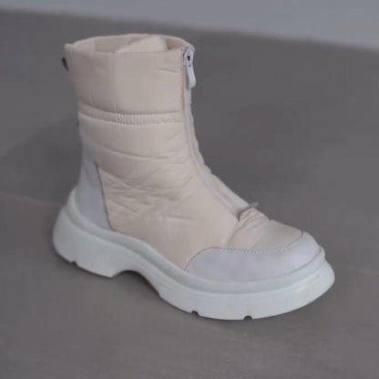 Front Zipper Comfort Boots