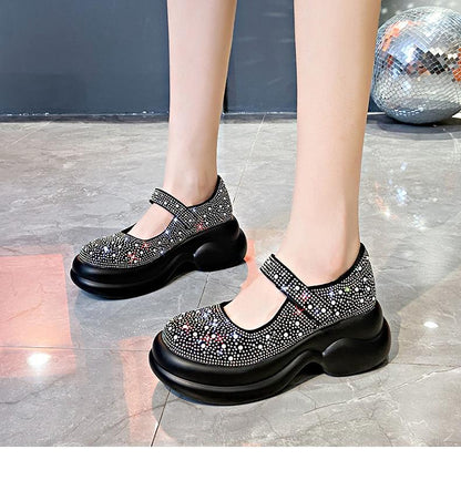 Rhinestone Muffin Shoes