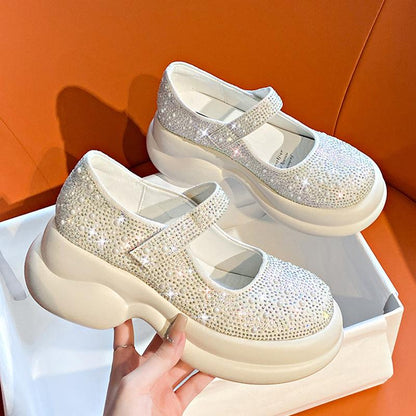 Rhinestone Muffin Shoes