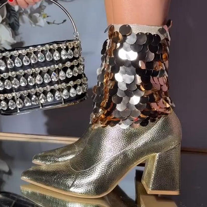 Sequins Casual Boots