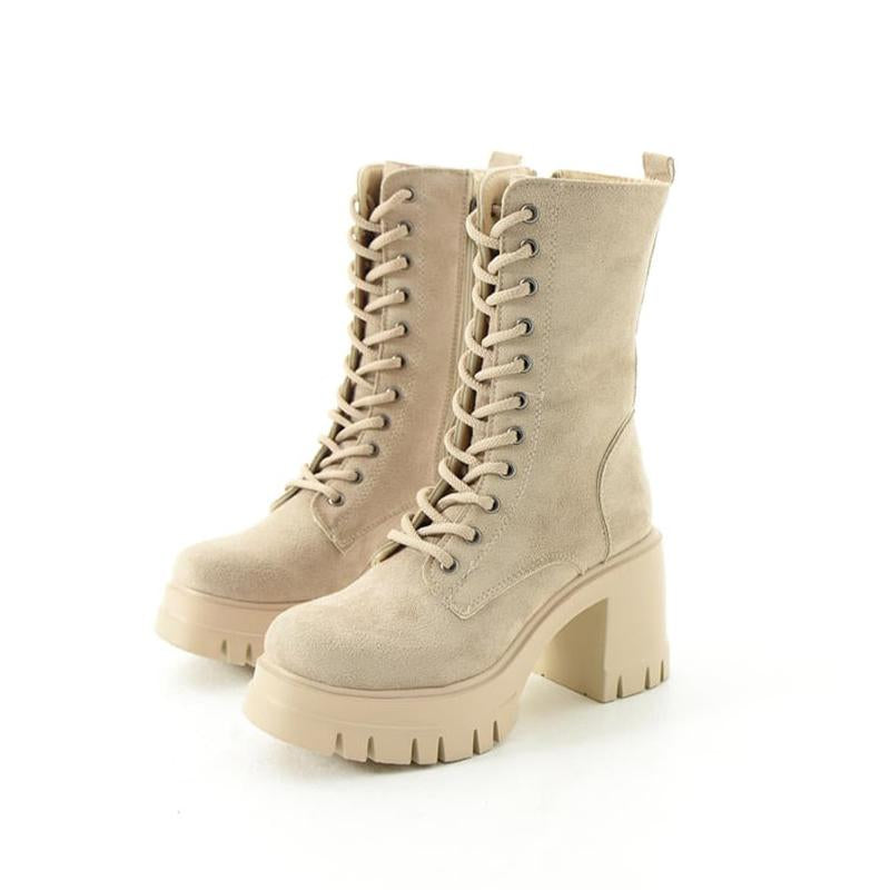 Suede Chunky Boots