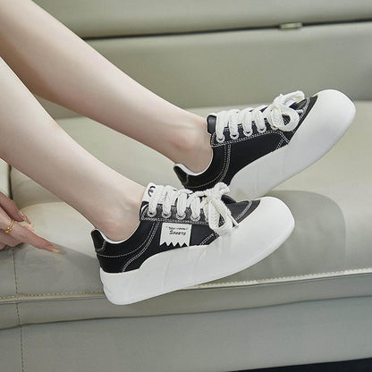 Cross Lace-up Tennis Sneakers