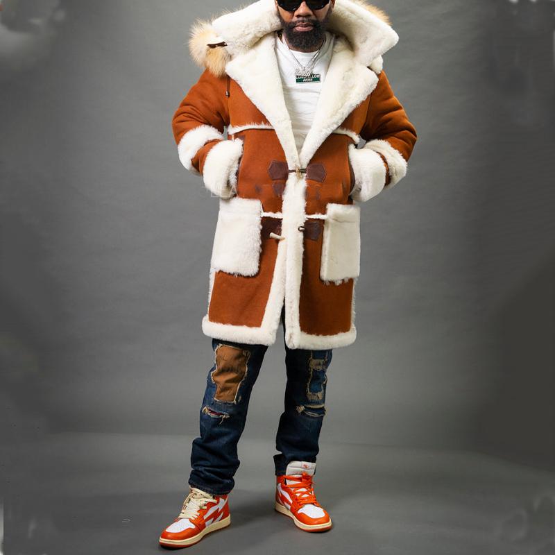 Brown Sheepskin Shearling Coat