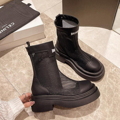 Hollow Mesh Boots