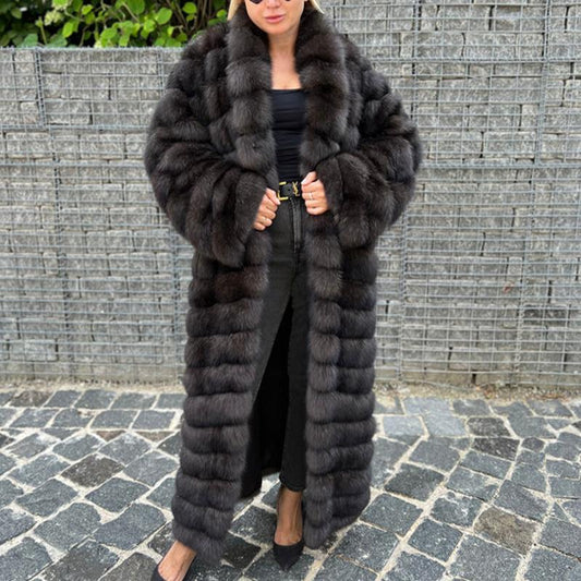 Solid-Color Long Coat