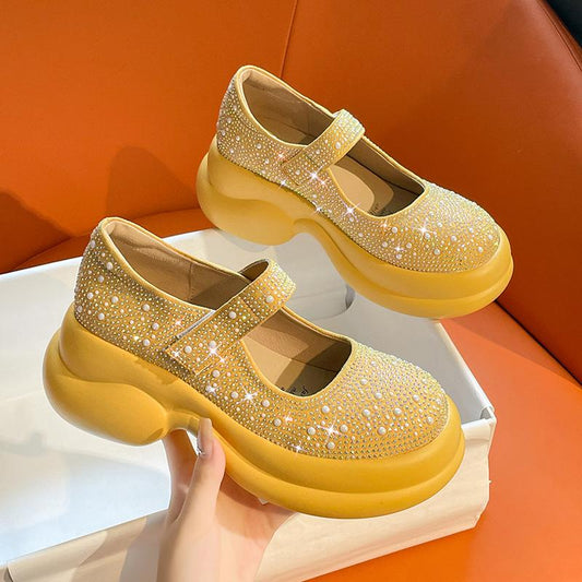 Rhinestone Muffin Shoes