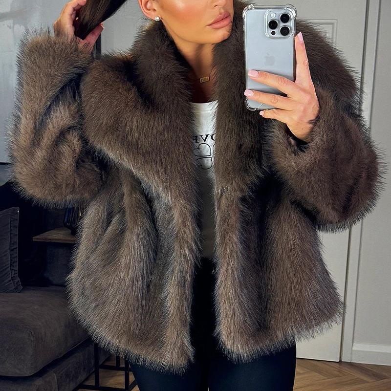 Furry Casual Fur Coat