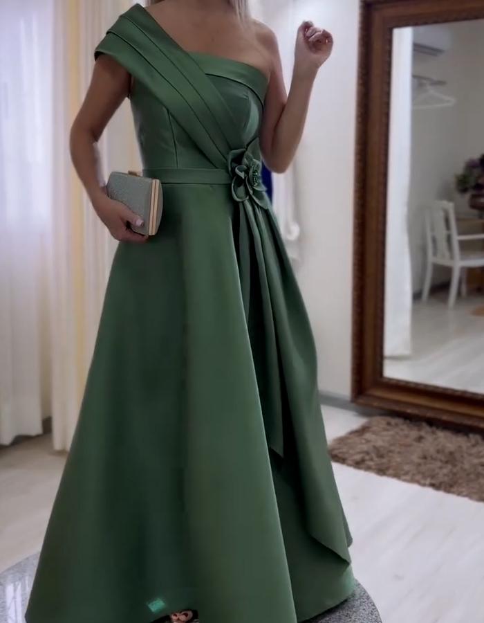 Green Party Elegant Dress