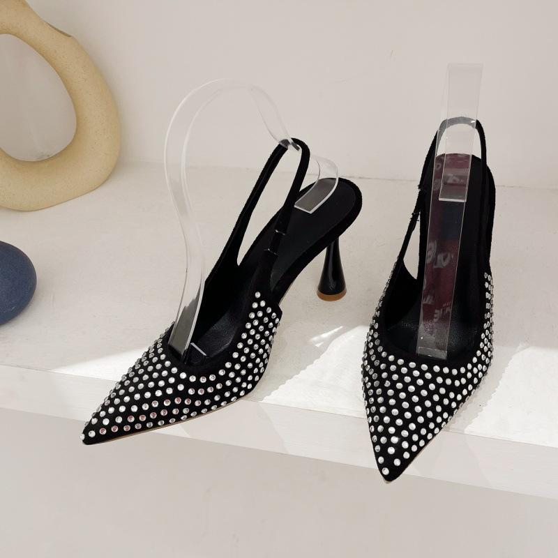 Pointed Toe Shallow High Heel Shoes