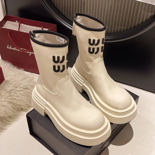 Letters Elastic Boots