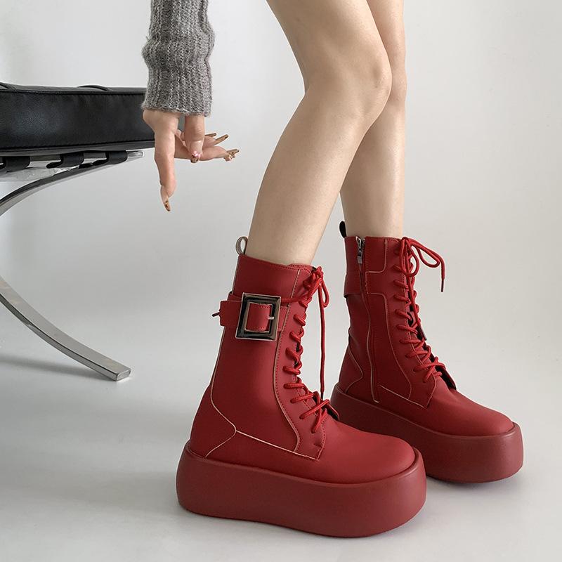 Retro Platform Boots