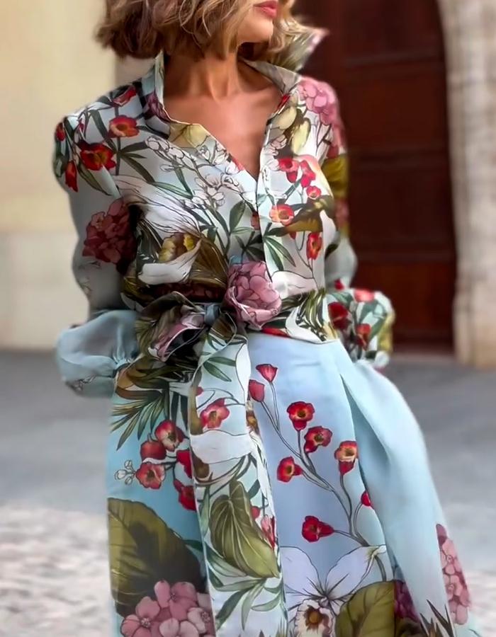 Flower Suit Dress