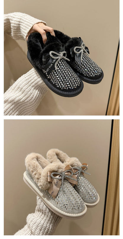 Crystal Padded Ankle Shoes