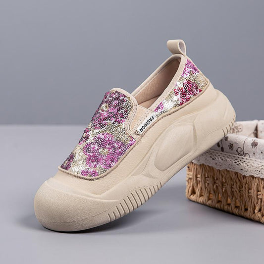 Sequins Flowers Soft Shoes