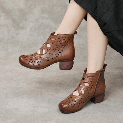 Cool Cowhide Breathable Ethnic Shoes