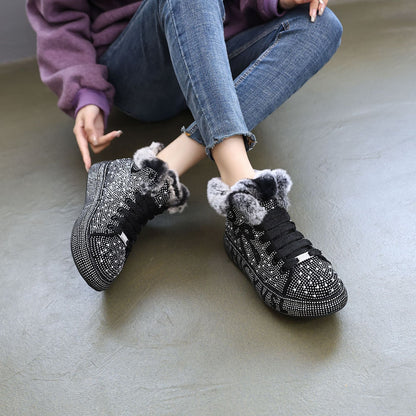 Crystal Warm Casual Shoes