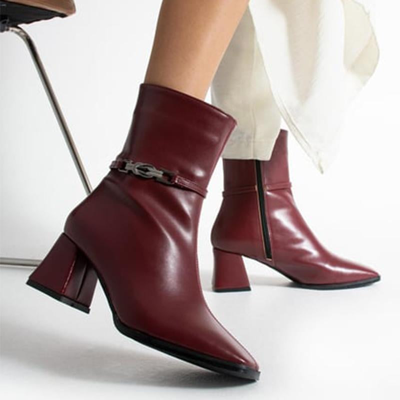 Side Buckle Chunky Boots