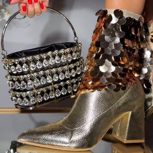 Sequins Casual Boots