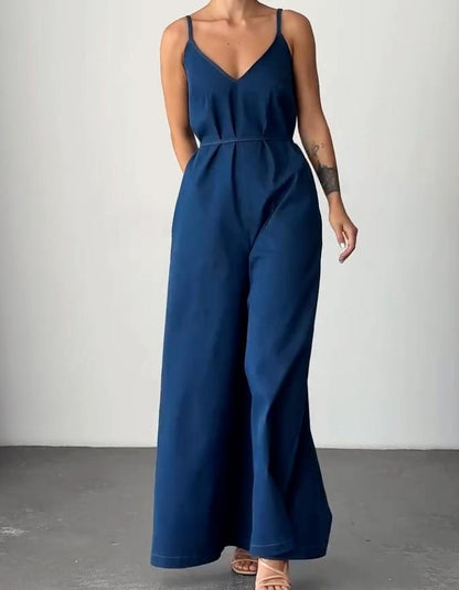 Denim Loose Jumpsuit