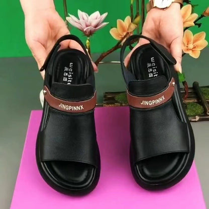 Roman Wedge Soft Sandals