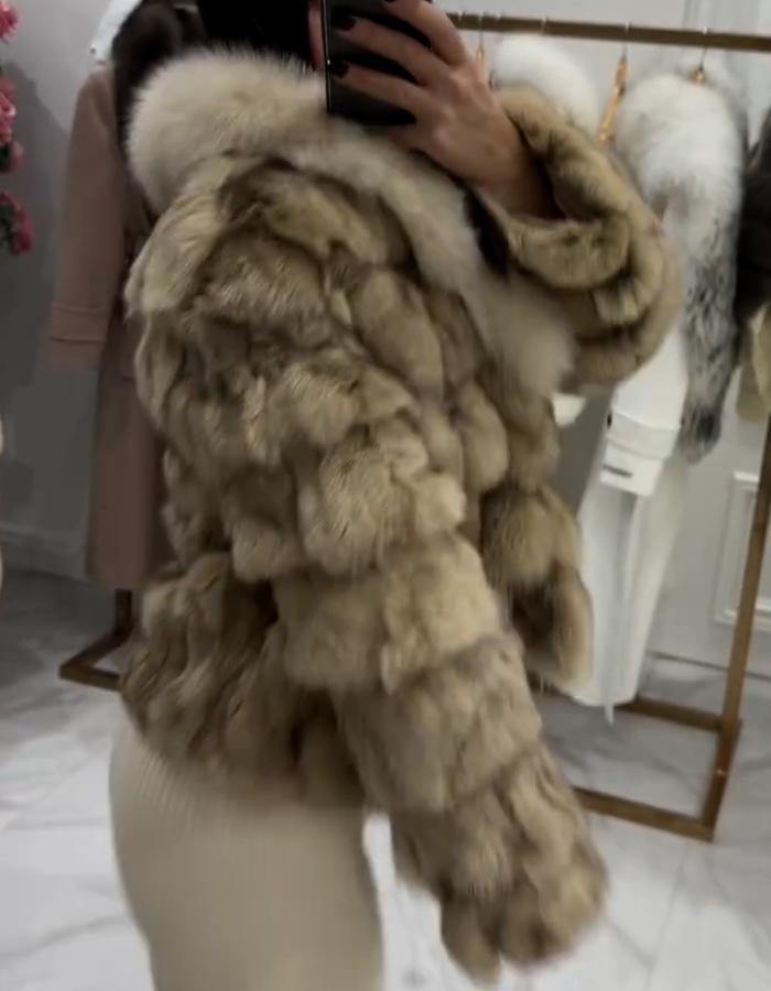 Khaki Fluffy Coat