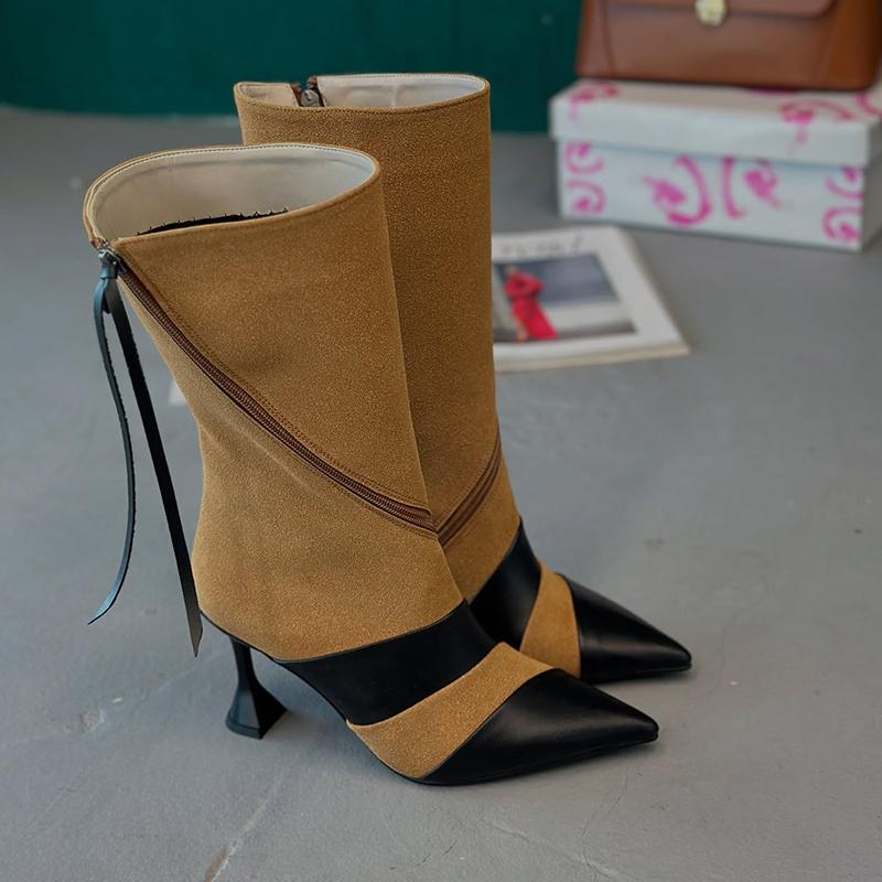 Stiletto Zipper Boots