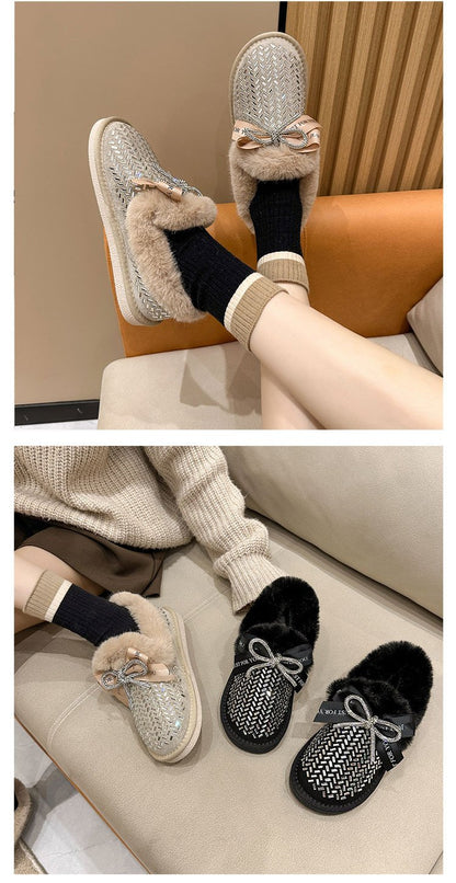 Crystal Padded Ankle Shoes