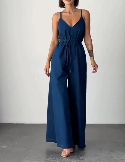 Denim Loose Jumpsuit