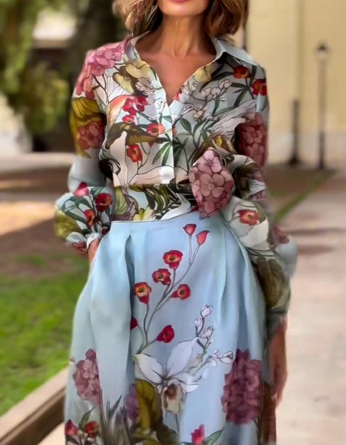 Flower Suit Dress