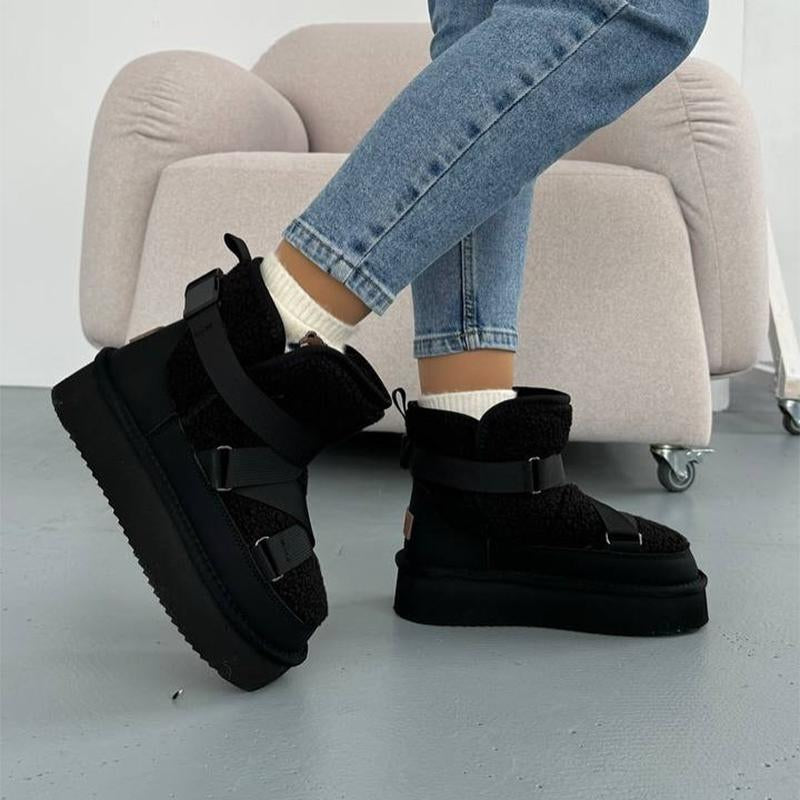 Padded Buckle Boots