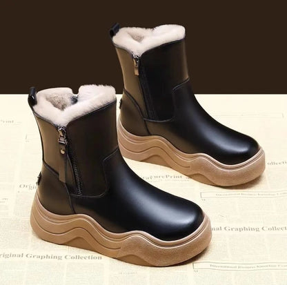 Warm Flats Walking Snow Boots