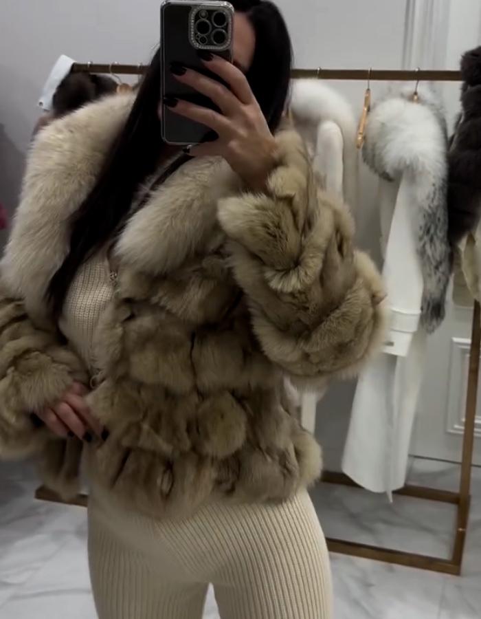 Khaki Fluffy Coat