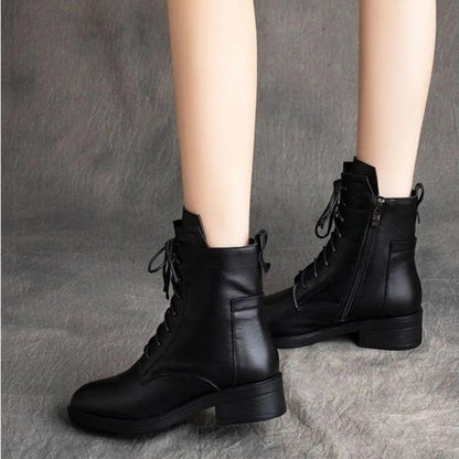 Classic Lace Up Warm Ankle Boots