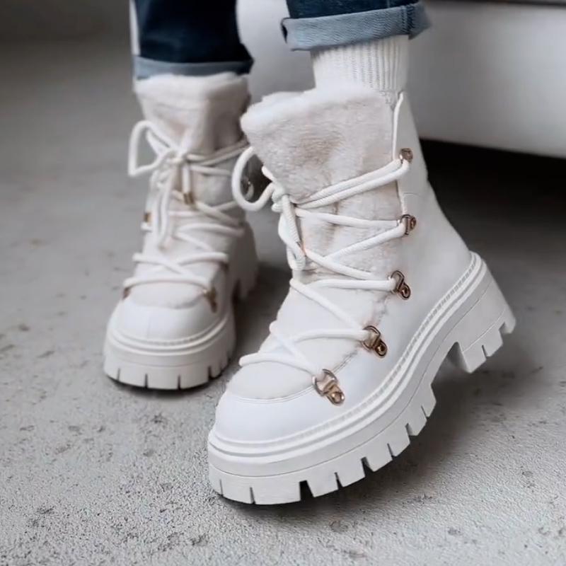 Lace-Up Warm Boots