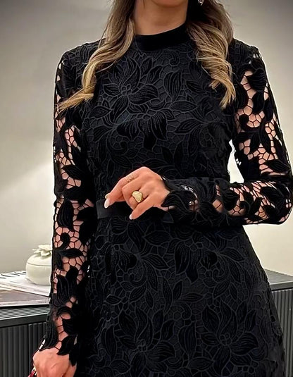 Black Lace Versatile Dress