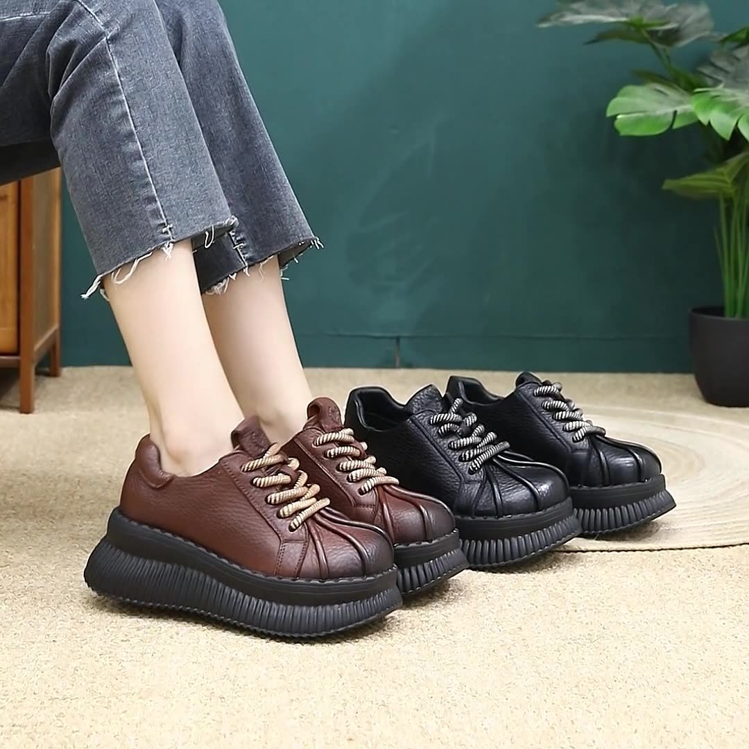 Casual Leather Versatile Shoes