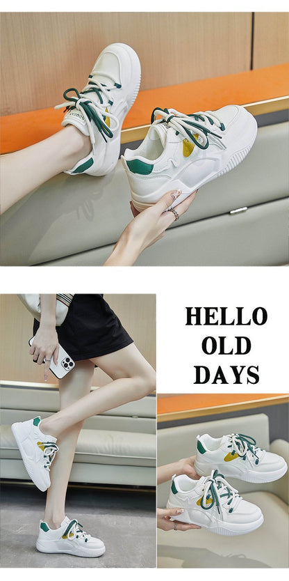 Stylish Comfy Leather Retro Sneakers