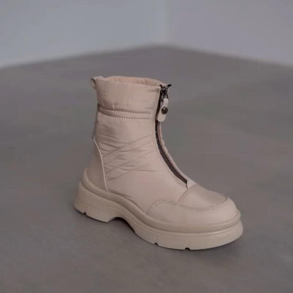 Front Zipper Comfort Boots