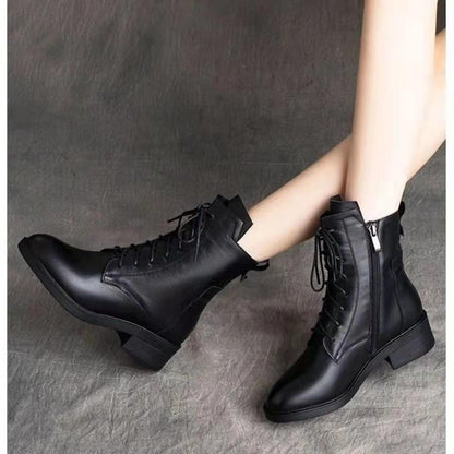 Classic Lace Up Warm Ankle Boots