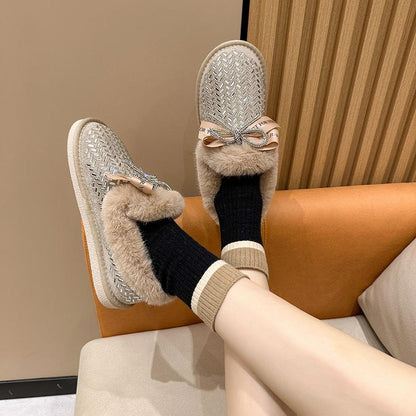 Crystal Padded Ankle Shoes