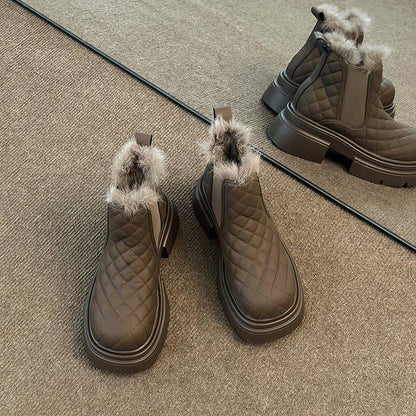Goth Warm Chunky Snow Boots