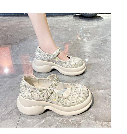 Rhinestone Muffin Shoes